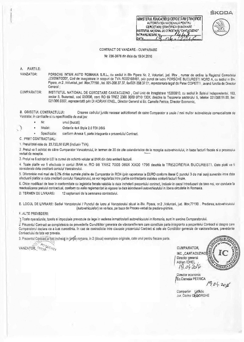 Contractul de vânzare-cumpărare