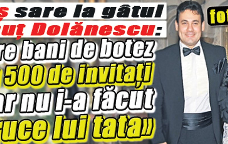 Dragoş Dolănescu îl atacă pe Ionuţ: «A făcut botez de lux, iar mormântul tatei e în paragină»