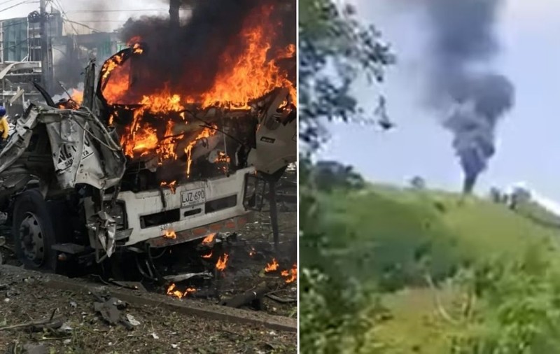 Polițiști uciși de luptătorii de gherilă din Columbia într-un elicopter doborât cu o dronă și într-un atentat cu bombă