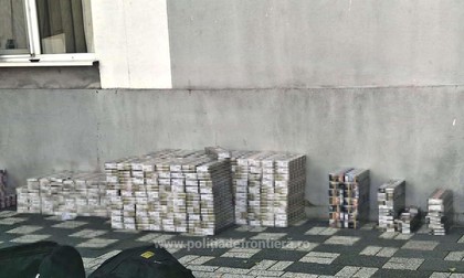 Valoarea totală a țigaretelor depășește 123.000 de lei Sursa foto: Poliția de Frontieră