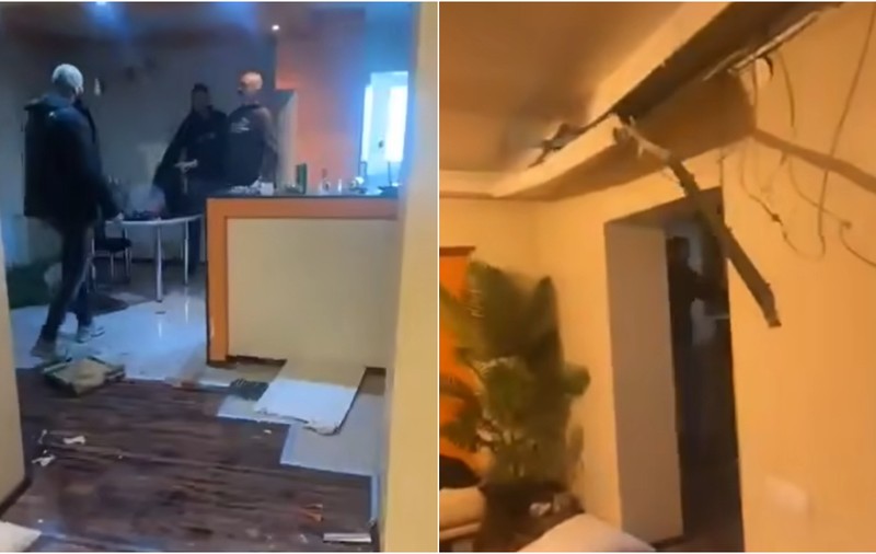 Fanii huligani ai lui Feyenoord s-au filmat cum distrug un apartament din București, în hohote de râs