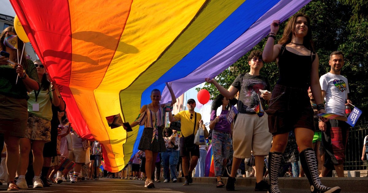 Fotografie ilustrativă de la un marș al LGBT