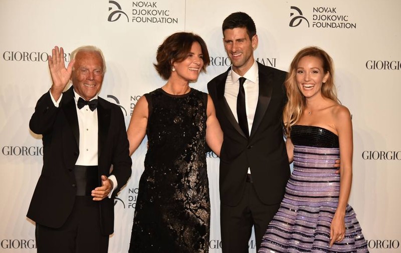 Tenis. Novak Djokovici a fost îmbrăcat la patru ace de Giorgio Armani! Nole și Serena vor face echipă pe teren / GALERIE FOTO