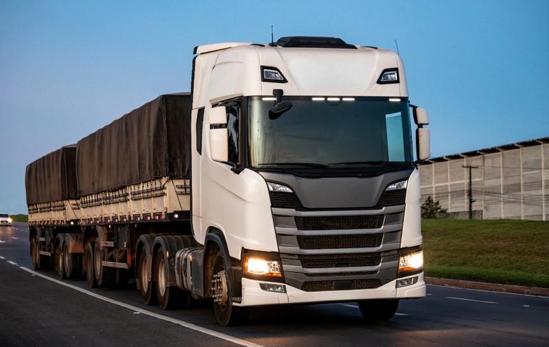 Un camion românesc a parcurs 5 kilometri în 3 luni, după ce a preluat marfa de pe alt camion românesc legat cu lanțuri de poliție, în Germania