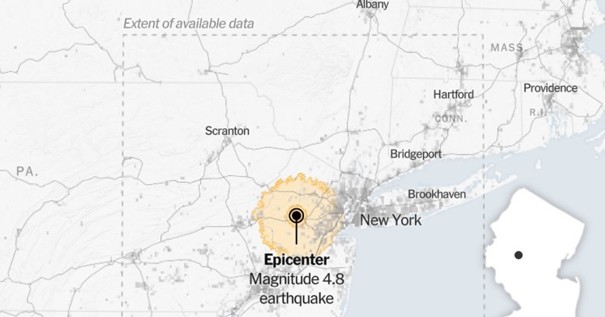 Epicentrul cutremurului Captură New York Times
