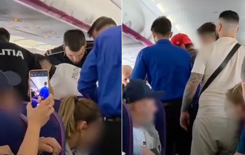 Un român a făcut o criză suveranistă într-un avion WizzAir și a fost legat de ceilalți pasageri cu centurile de siguranță: "Rușine, vaccinaților!"