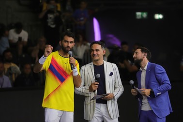 Horia Tecău, alături de Răzvan Simion și Dani Oțil. Foto: sportpictures.eu