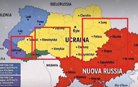 Propaganda rusă falsifică o hartă atribuită New York Times: Ucraina ar rămâne fără acces la mare