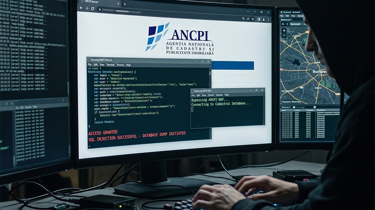 Un hacker sparge site-ul Agenția Națională de Cadastru și Publicitate Imobiliară.