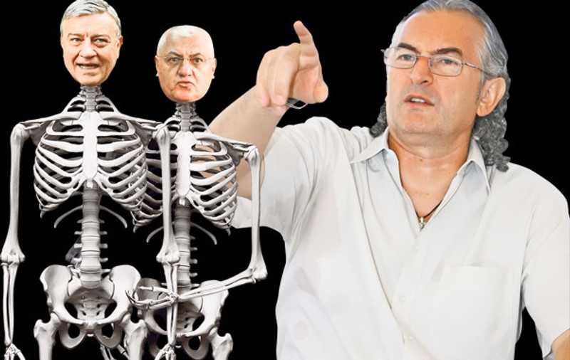 Miron Cozma îi acuză pe şefii FRF şi LPF, Mircea Sandu, respectiv, Dumitru Dragomir, că ţin de scaun: «Două schelete în fotbal»