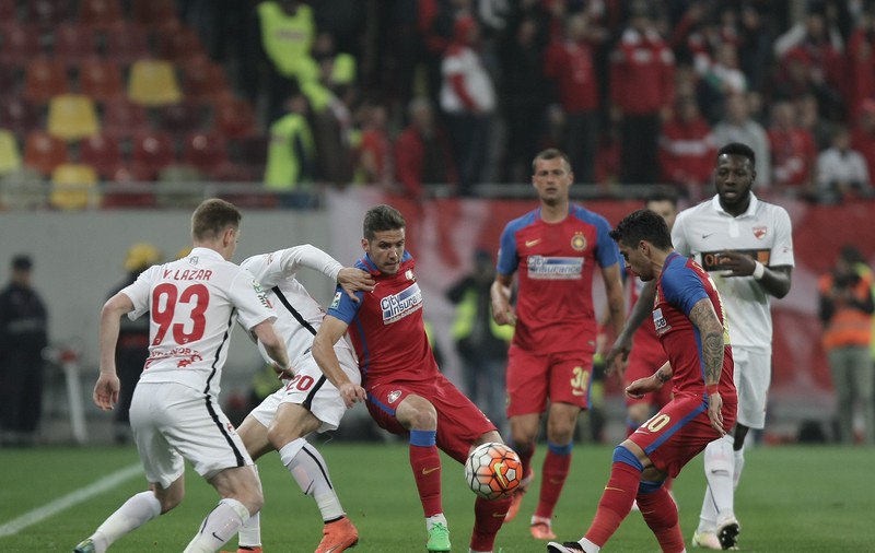 Cupa României: Steaua - Dinamo 2-2. Două goluri într-un minut. Reghecampf și Bourceanu au fost eliminați / FOTO
