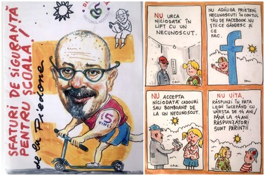 Broșura „Sfaturi de siguranță pentru școală de la Piedone”