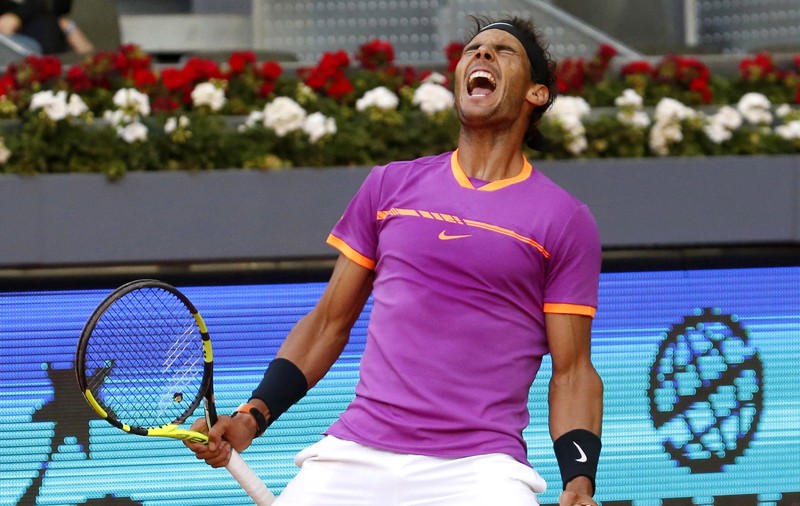 Rafael Nadal a pierdut primul set pe zgură după aproape o lună. Meci de poveste cu Fabio Fognini, la Madrid