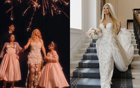 Cum arată cele patru rochii de mireasă purtate de Andreea Bălan la nunta cu Victor Cornea. Apariția de la miezul nopții i-a lăsat fără cuvinte pe invitați