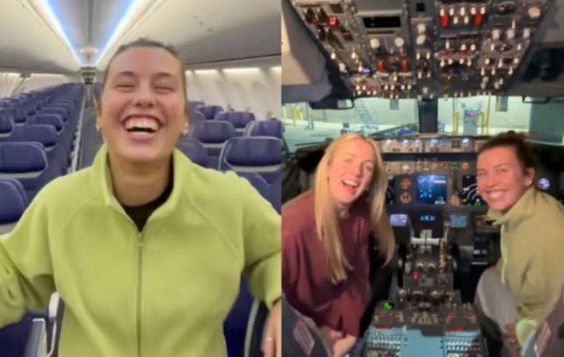Două femei s-au trezit că sunt singurele pasagere dintr-un avion și au primit pe loc bilete VIP: „Aveți întregul avion pentru voi” | VIDEO