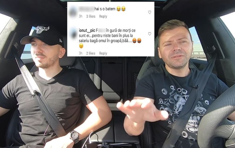Soluția fanilor șoferului care apare într-un video cu un vlogger, în care pretinde că merge cu 300 km/h: ”hai să o batem” pe jurnalistă!