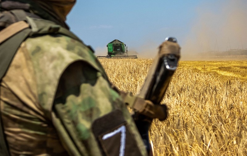Rușii recunosc că duc cerealele din Ucraina la Moscova. Soldați înarmați păzesc secerișul: „Asigurăm securitatea alimentară a statului”