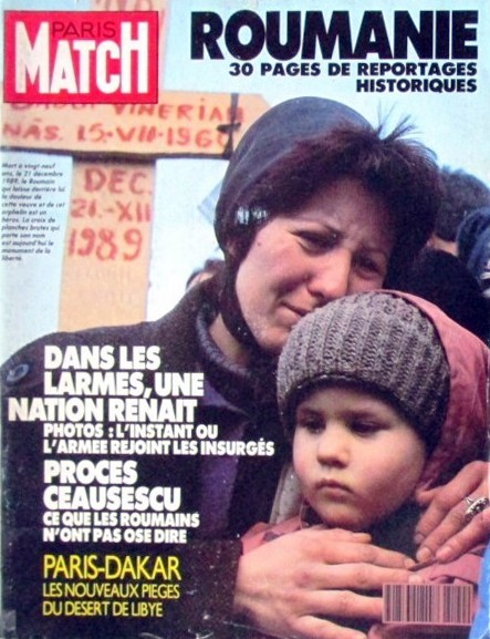 Soția și fiica lui Bădoi Vinerian pe coperta revistei Paris Match