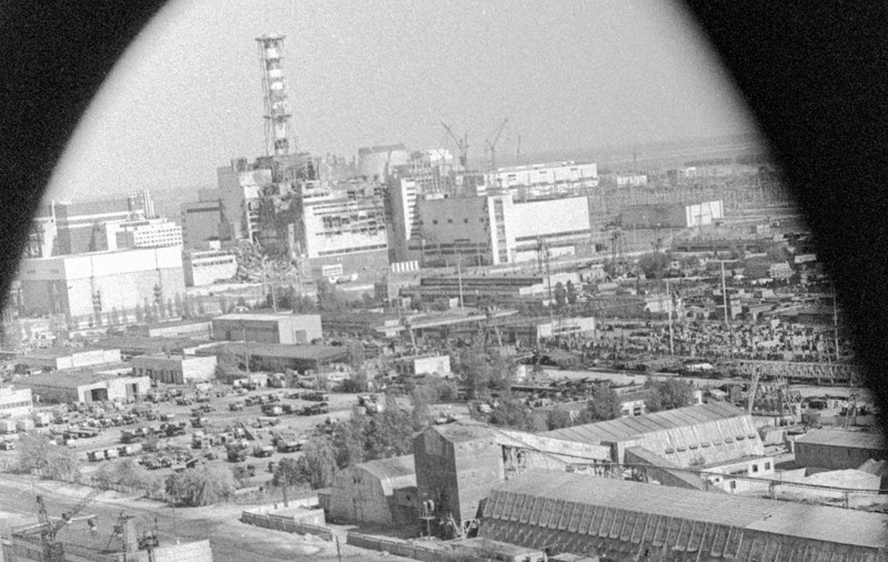 Imagine surprinsă la câteva zile după accidentul nuclear de la Cernobîl. Foto: Hepta