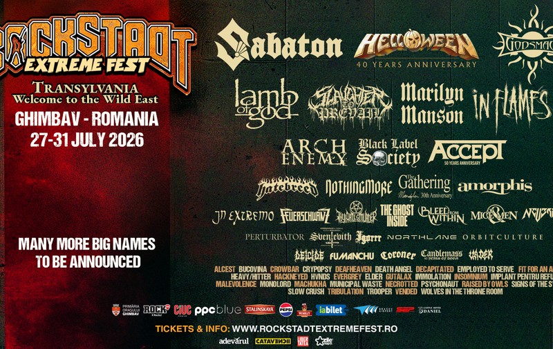 ROCKSTADT EXTREME FEST crește. Bilete la preț special de Crăciun