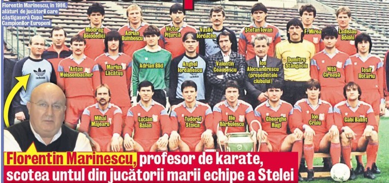 Florentin Marinescu, un preparator fizic de excepție pentru echipa Steaua