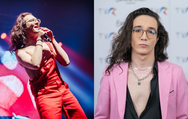 Cine e stilistul care l-a îmbrăcat pe Theodor Andrei la Eurovision 2023. Aparițiile lui au fost aspru criticate de unii fani