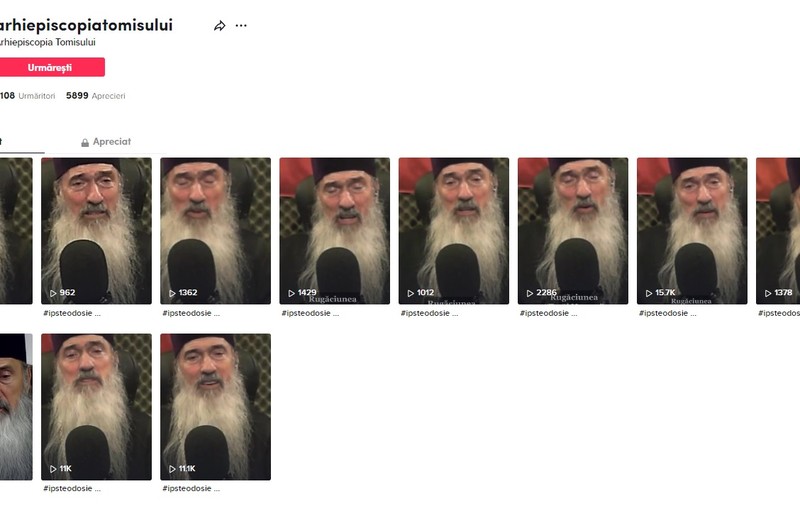 Arhiepiscopia Tomisului are cont pe TikTok. Mesajele lui ÎPS Teodosie au adunat mii de vizualizări