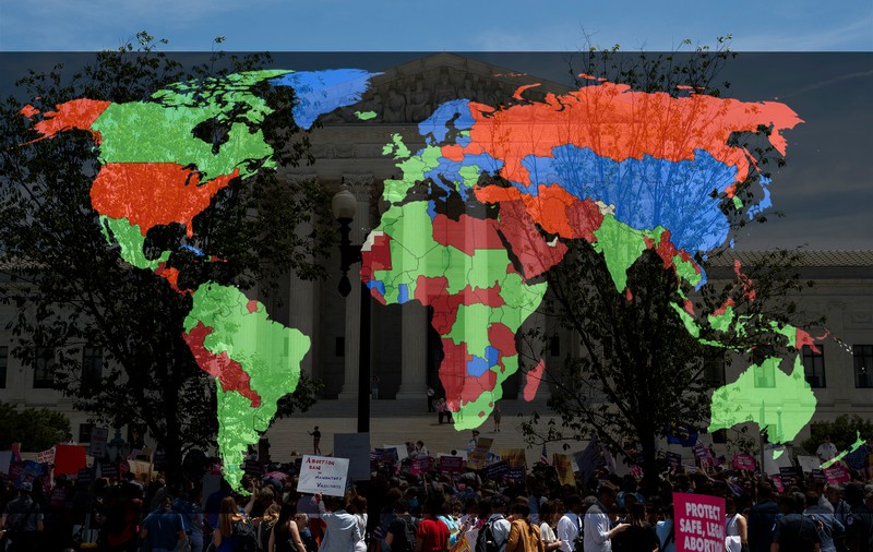 Harta mondială a dreptului la avort. Foreign Policy: Decizia Curții Supreme plasează SUA mai aproape de Iran, Coreea de Nord și Rusia