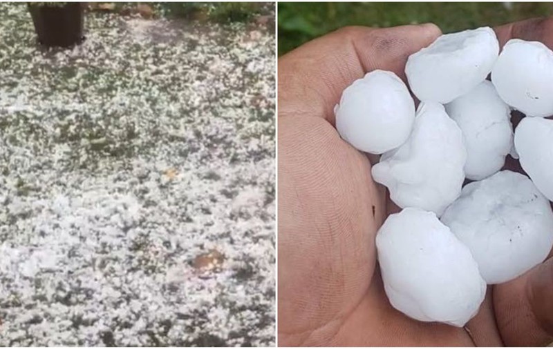 Mai multe localități din Bihor, acoperite de grindină