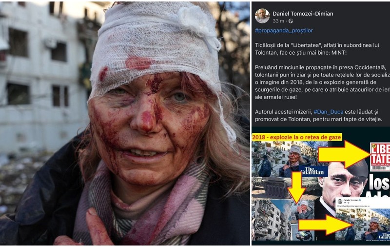 Femeia rănită în Ucraina, despre care Sputnik și un jurnalist de la Radio China spuneau că nu există, a vorbit pentru Libertatea: „Am fost victima unui atac cu rachetă”