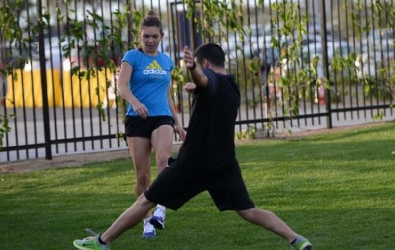 Înainte de meciul cu Gavrilova, Halep s-a apucat de un nou sport