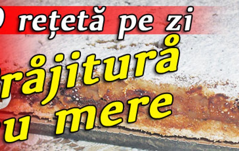 O reţetă pe zi - Prăjitură cu mere