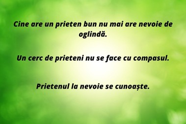 Proverbe despre prieteni