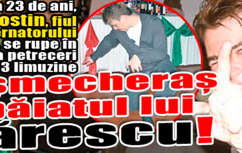 Băiatul lui Isărescu se rupe în figuri!
