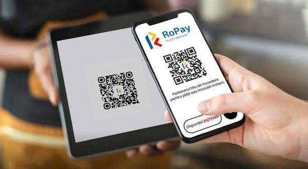  Plată instant RoPay prin scanare cod QR între telefoane mobile 