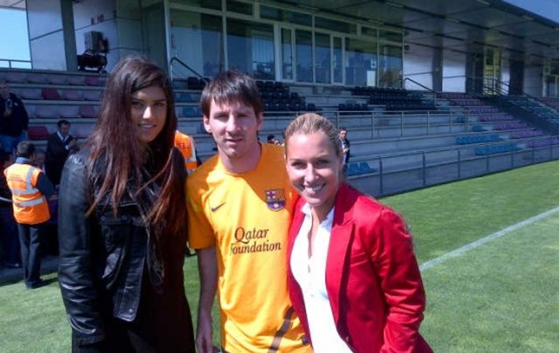Sorana Cârstea s-a pozat cu Leo Messi