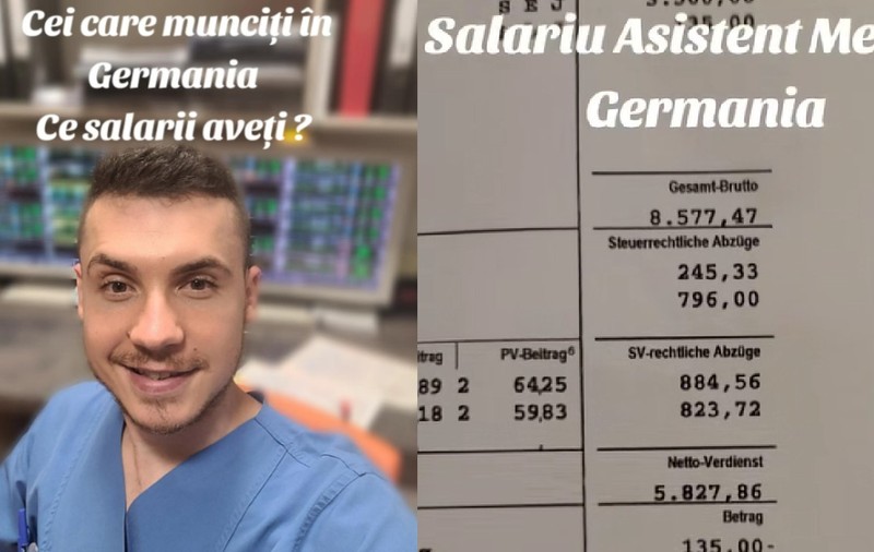 Un român din Germania a publicat fluturașul de salariu pe TikTok: „ Ai tras tare pentru banii ăștia”