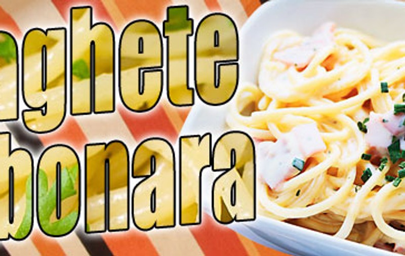 Spaghete carbonara / O reţetă pe zi