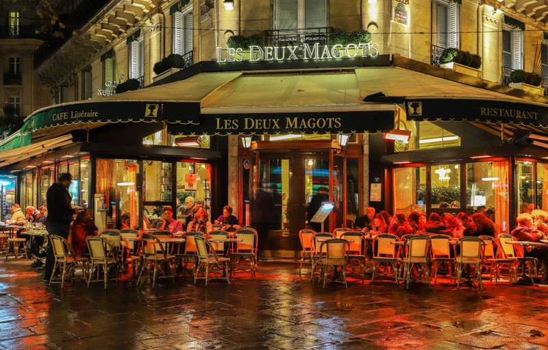 Cafenele celebre din Paris - Café Les Deux Magots