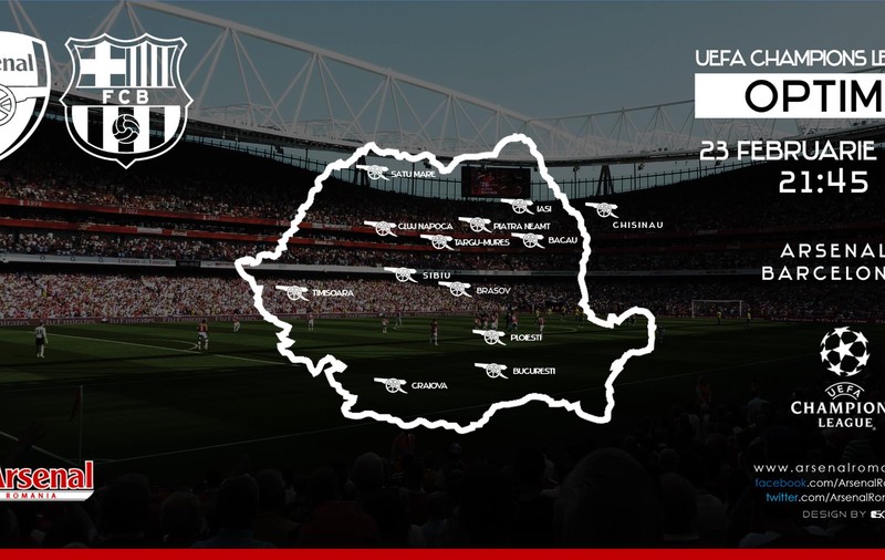 ARSC face revoluție în 13 orașe, înainte de Arsenal - Barcelona