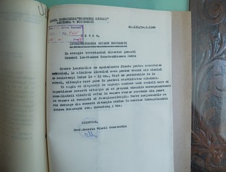 Adresa trimisă de directorul Colegiului Gh. Șincai Întreprinderii Metrou București, în 30 ianuarie 1986