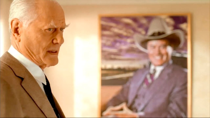 Larry Hagman, alias J.R. Ewing, din serialul Dallas. Foto: Hepta