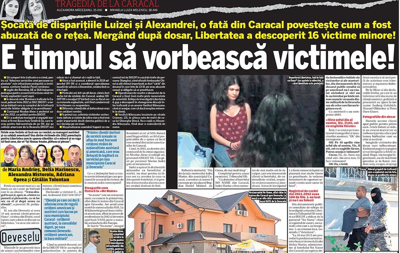 Jurnalista Alexandra Nistoroiu, interviu în Pagina de Media despre investigația cu minorele traficate la Caracal. „Ca reporter, cred că au fost puține momente mai grele ca acesta”