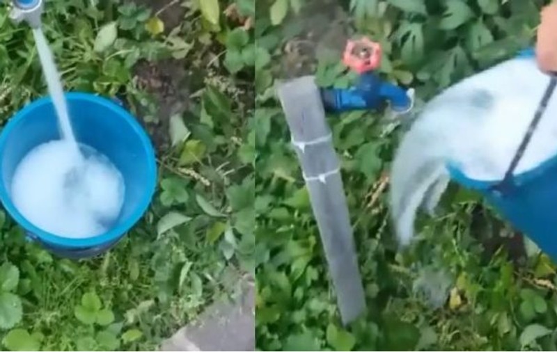 Apă cu detergent curge la robinet în județul Gorj. Un localnic susține că a testat apa, iar analizele au confirmat prezența detergentului sintetic