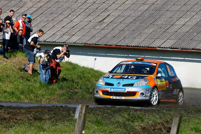 58 FILIP Alexandru, LANCU Bogdan, RENAULT clio R3T,Action during the 2014 European Rally Championship ERC Barum rally, from August 29 to 31st, at Zlin, Czech Republic. Photo Frederic Le Floc'h / DPPI
