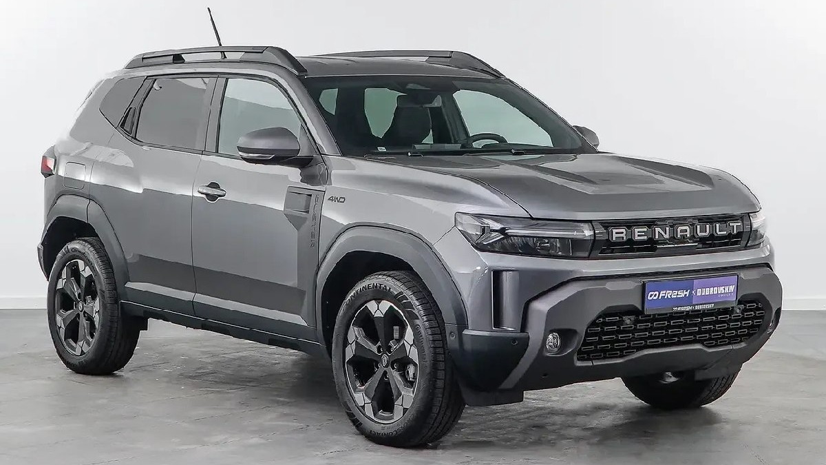 Noul model Renault Duster 2025, de culoare gri