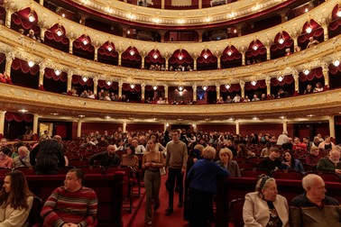 Grandioasa sală mare a Operei din Odesa, construită în 1887