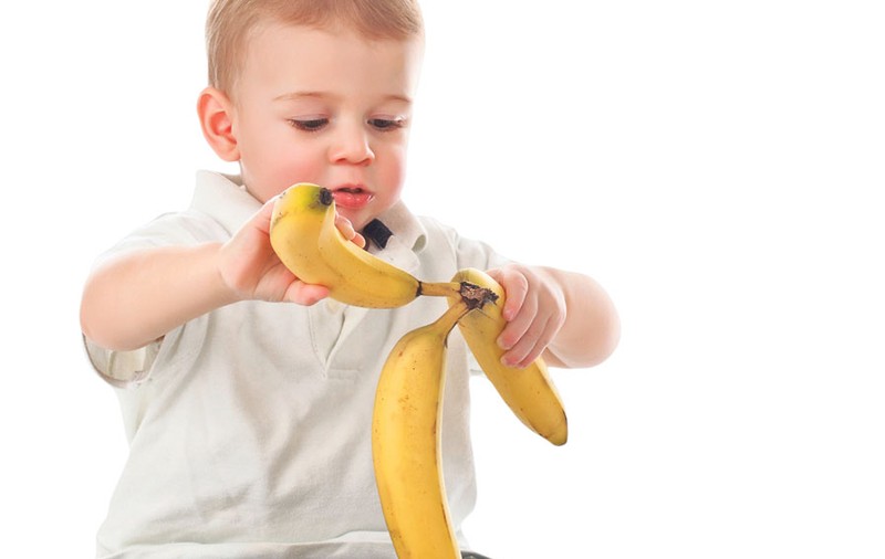 Bananele, sursă de minerale pentru prichindel