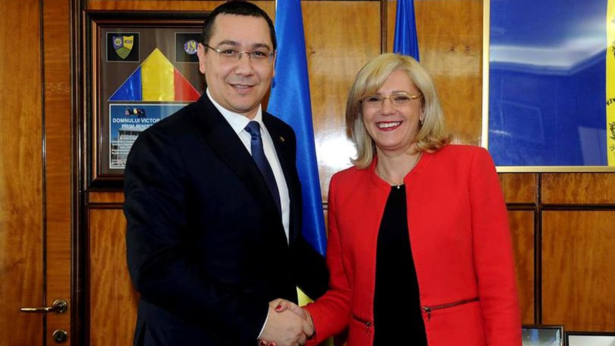 Ponta o vrea pe Corina Crețu premier al României la 1 ianuarie 2019