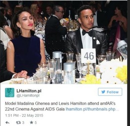 Ghenea şi Lewis Hamilton